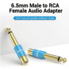 Адаптер Vention 6.35mm Male to RCA Female Audio Adapter Blue Aluminum Alloy Type (VDD-C03) - изображение 4