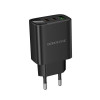 Мережевий зарядний пристрій BOROFONE BA98A Ilustre PD30W (2C1A) charger with digital display (EU) Black (7073)- № 5