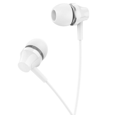 Навушники BOROFONE BM74 Singer universal earphones with microphone White (BM74W) - зображення 2