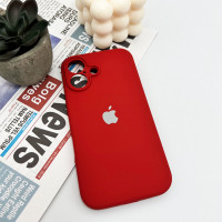 Чохол для смартфона Silicone Full Case AA Camera Protect for Apple iPhone 16 21,Rose Red (Колір Rose Red) - фото № 4