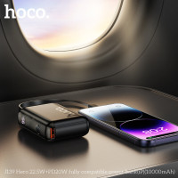 Зовнішній акумулятор HOCO J139 Hero 22.5W+PD20W fully compatible power bank(iP)(10000mAh) Black (Цвет 7073) - фото № 5