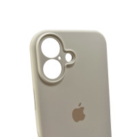 Чохол для смартфона Silicone Full Case AA Camera Protect for Apple iPhone 16 9,Antique White (Колір Antique White) - фото № 5