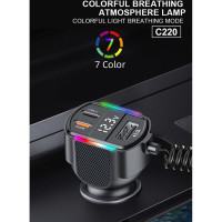 АЗП з FM-модулятором WUW-C220 Black (Колір Black) - фото № 8