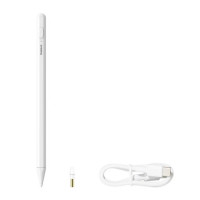Стилус Baseus Smooth Writing 2 Stylus with LED Indicators Wireless Version Moon White (USB-C Cable and Active Pen Tip Included) (Колір Moon-White) - фото № 7