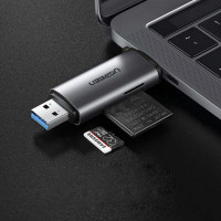 Кардридер UGREEN CM185 USB-C/USB-A Card Reader (UGR-50706) (Колір Gray) - фото № 4