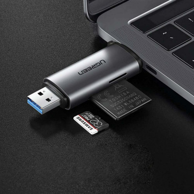 Кардрiдер UGREEN CM185 USB-C/USB-A Card Reader (UGR-50706) - зображення 4