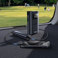 Автомобільний насос Baseus PrimeTrip VA1 Wired and Wireless 2-in-1 Tire Inflator Cosmic Black (Колір Black) - фото № 7