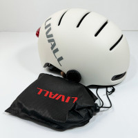 Захисний шолом Livall L23 (L) Ivory White (58-62см), сигнал поворотів та стопів, додаток, зйомний візор (пульт BR80 в комплекті не іде) (Колір Ivory White) - фото № 7
