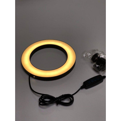 Кільцева світлодіодна LED лампа 16 см з тримачем для телефону - изображение 3