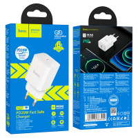 Мережевий зарядний пристрій HOCO N27 Innovative single port PD20W charger White (Колір 7068) - фото № 5