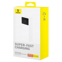 Зовнішній акумулятор Baseus Star-Lord Digital Display Fast Charging Power Bank 30000mAh 30W Moon White（With Simple Series Charging Cable USB to Type-C (Колір Moon-White) - фото № 2