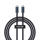Кабель Baseus Flash Series 2 USB4 Full Featured Data Cable Type-C to Type-C 240W 1m Cluster Black