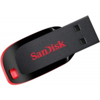 Флеш-накопичувач SanDisk USB 2.0 Cruzer Blade 32Gb Black/Red (Цвет Черный) - фото № 3