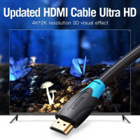 Кабель Vention HDMI-HDMI, 1 м, v2.0 (AACBF) (Колір 7073) - фото № 3
