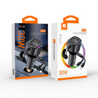 АЗП з FM-модулятором WUW-C220 Black (Колір Black) - фото № 2