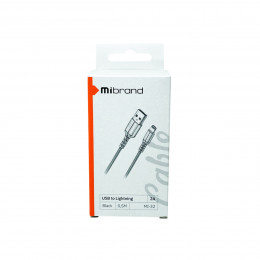 Кабель Mibrand MI-32 Nylon Charging Line USB for Lightning 2A 0.5m Black