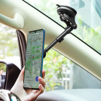 Автотримач для телефона BOROFONE BH21 Vanda magnetic in-car phone holder for center console windshield (Цвет Черный) - фото № 5