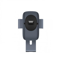 Автотримач для телефона Baseus Metal AgeⅡ Gravity Car Mount（Air Outlet Version）Dark Grey (Цвет Темно-серый) - фото № 4