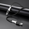 Кабель BOROFONE BX79 Type-C to Type-C 3A,60W, 1m, silicone, silicone connectors, Black (7073)- № 2