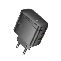 Мережевий зарядний пристрій HOCO CS63A Bright PD65W (1A1C) charger (EU) Black (Цвет 7073) - фото № 5