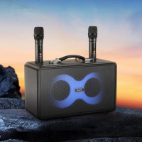 Портативна колонка HOCO HA8 Ave wireless dual-mic outdoor BT speaker Black  - фото № 7
