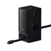 Мережевий зарядний пристрій Baseus PowerCombo Digital PowerStrip 2AC+1U+1C+Retractable-C 65W with 1.5m power cord EU Black (Черный)- № 2