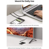 Зовнішня кишеня для накопичувача UGREEN CM321 USB-A to 2.5-Inch SATA Converter 50cm (UGR-70609)  - фото № 2