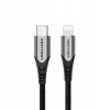 Кабель Vention USB 2.0 C — Lightning Cable, 1 м, тип серого алюминиевого сплава (TACHF)