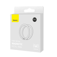 Пластина для магнітного тримача Baseus Halo Series Magnetic Metal Ring（2pcs/pack）Black (Колір Black) - фото № 2