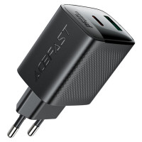 Мережевий зарядний пристрій ACEFAST A106 PD45W GaN (USB-C+USB-A) charger (EU) Black (Цвет 7073) - фото № 5