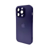 Чохол для смартфона AG Glass Matt Frame Color Logo for Apple iPhone 14 Pro Deep Purple (AGMattFrameiP14PPurple)
