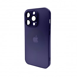 Чохол для смартфона AG Glass Matt Frame Color Logo for Apple iPhone 14 Pro Deep Purple