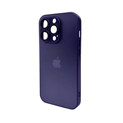 Чохол для смартфона AG Glass Matt Frame Color Logo for Apple iPhone 14 Pro Deep Purple (AGMattFrameiP14PPurple) - изображение 1