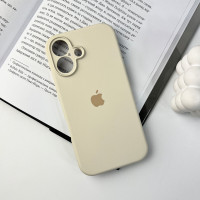 Чохол для смартфона Silicone Full Case AA Camera Protect for Apple iPhone 16 9,Antique White (Колір Antique White) - фото № 6