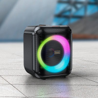 Портативна колонка HOCO HA1 Graceful outdoor BT speaker Black (Колір Black) - фото № 8