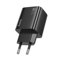 Мережевий зарядний пристрій HOCO N55 Fundador four-port PD20W(2C2A) charger Black (Колір 7073) - фото № 3