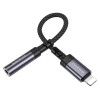 Перехідник BOROFONE BV24 Graceful digital audio converter cable iP to 3.5mm Metal Grey (Metal Gray)- № 5