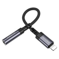 Перехідник BOROFONE BV24 Graceful digital audio converter cable iP to 3.5mm Metal Grey (Колір Metal Gray) - фото № 5