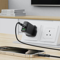 Кабель ACEFAST C17-03 USB-C to USB-C silicone charging data cable Black (Цвет 7073) - фото № 5