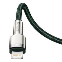 Кабель Baseus Cafule Series Metal Data Cable Type-C to iP PD 20W 1m Green (Колір Зелёный) - фото № 7
