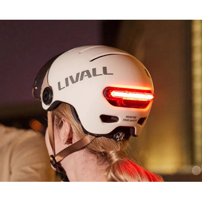 Захисний шолом Livall L23 (M) Dark Night (54-58см), сигнал поворотів та стопів, додаток, зйомний візор (пульт BR80 в комплекті не іде) - зображення 4