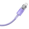 Кабель Baseus Explorer Series Fast Charging Cable with Smart Temperature Control Type-C to iP 20W 1m Purple (Фиолетовый)- № 3