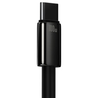 Кабель Baseus Tungsten Gold Fast Charging Data Cable USB to Type-C 100W 2m Black (Колір 7073) - фото № 6