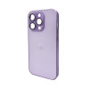 Чохол для смартфона AG Glass Matt Frame Color Logo for Apple iPhone 14 Pro Light Purple