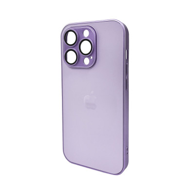 Чохол для смартфона AG Glass Matt Frame Color Logo for Apple iPhone 14 Pro Light Purple - изображение 1