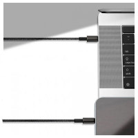 Кабель Baseus Tungsten Gold Fast Charging Data Cable Type-C to Type-C 100W 2m Black (Цвет 7073) - фото № 8