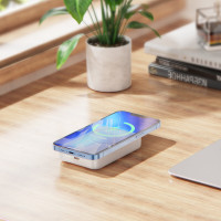 Зовнішній акумулятор BOROFONE BJ25 Plus Reach PD20W magnetic wireless fast charging power bank(10000mAh) White (Колір 7068) - фото № 7