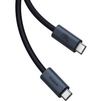 Кабель Baseus Flash Series 2 USB4 Full Featured Data Cable Type-C to Type-C 240W 1m Cluster Black (Колір Cluster Black) - фото № 3