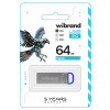 Флеш-накопичувач Wibrand USB 2.0 Falcon 64Gb Blue (Голубой)- № 2