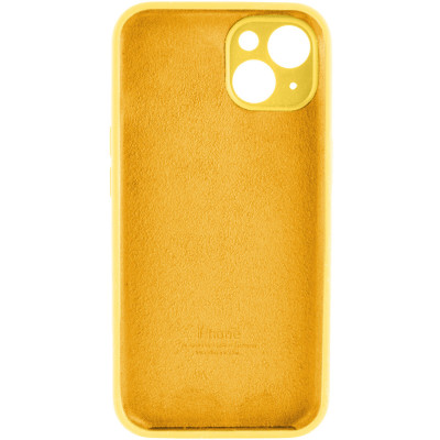 Чохол для смартфона Silicone Full Case AA Camera Protect for Apple iPhone 14 56,Sunny Yellow - изображение 4